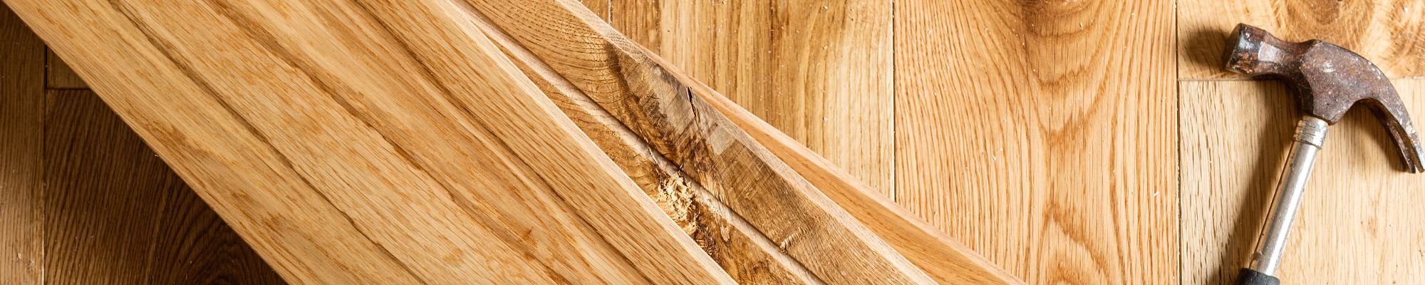 Hammer on hardwood planks from Coverings by Design in Washington, NC